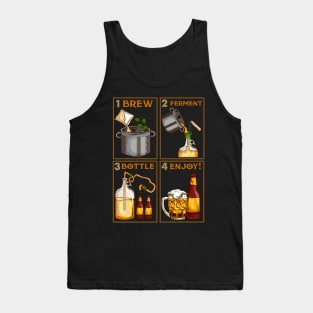 Home Brewing Gift for a Craft Beer Lover graphic Tank Top